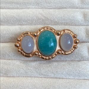 New Hespera Adjustable authentic moonstone rose gold ring